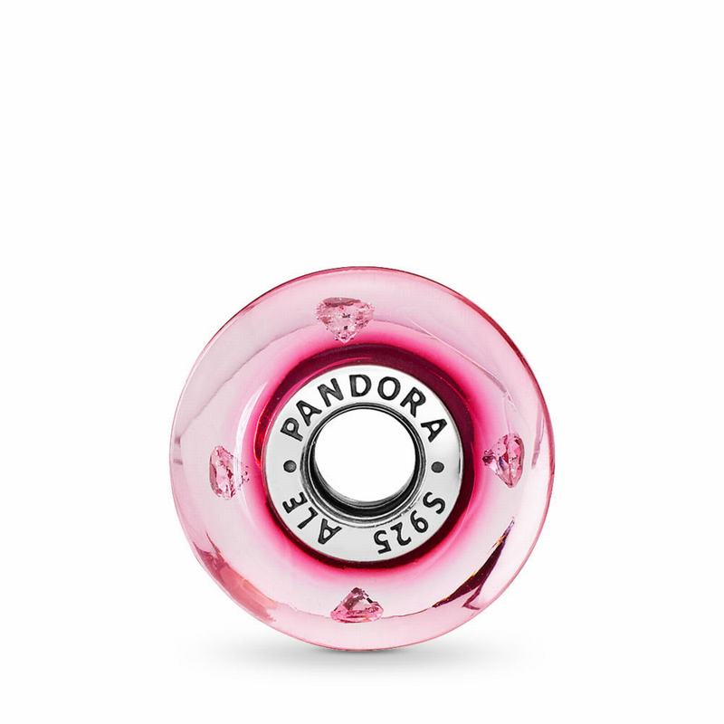 Talismane Pandora Cerise Inima Argint/Roz (48vublGq)